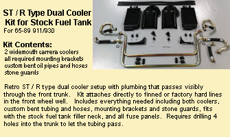 Dual Fender Oil Cooler Kit Available for 74-89 Porsche 911/930